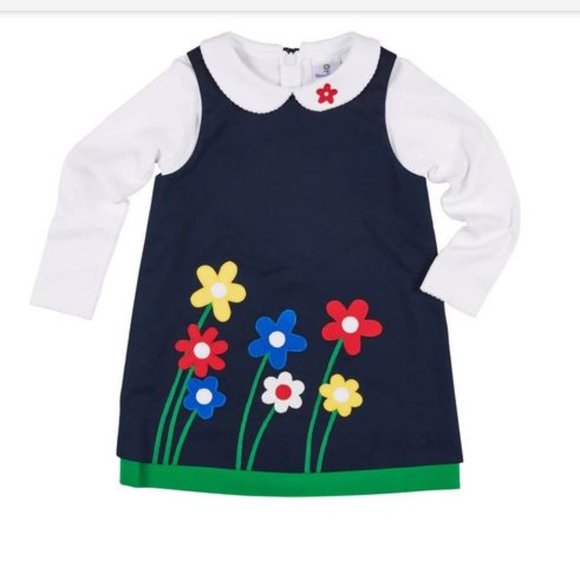 Florance Eiseman Other - Florance Eiseman 2T Jumper with Appliqued Flowers